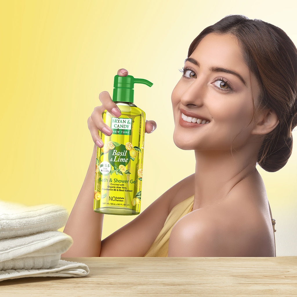 Basil & Lime Bath And Shower Gel 500 Ml
