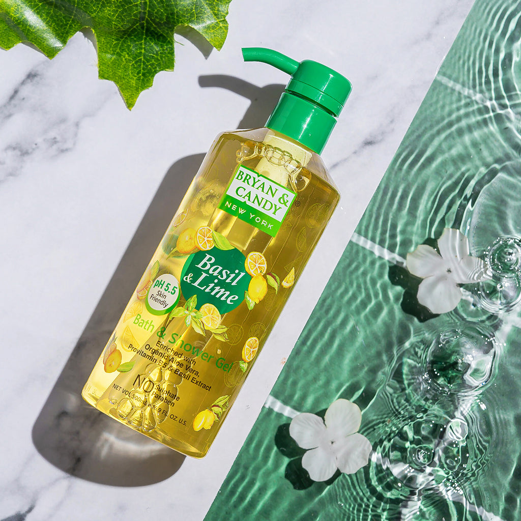 Basil & Lime Bath And Shower Gel 500 Ml