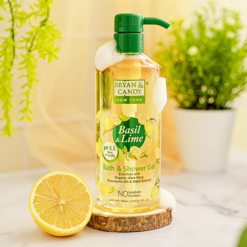 Basil & Lime Bath And Shower Gel 500 Ml