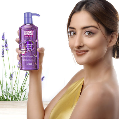 Lavender & Vanilla Cream Bath And Shower Gel 500 Ml