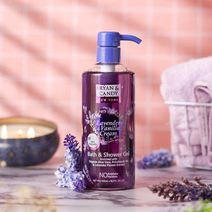 Lavender & Vanilla Cream Bath And Shower Gel 500 Ml